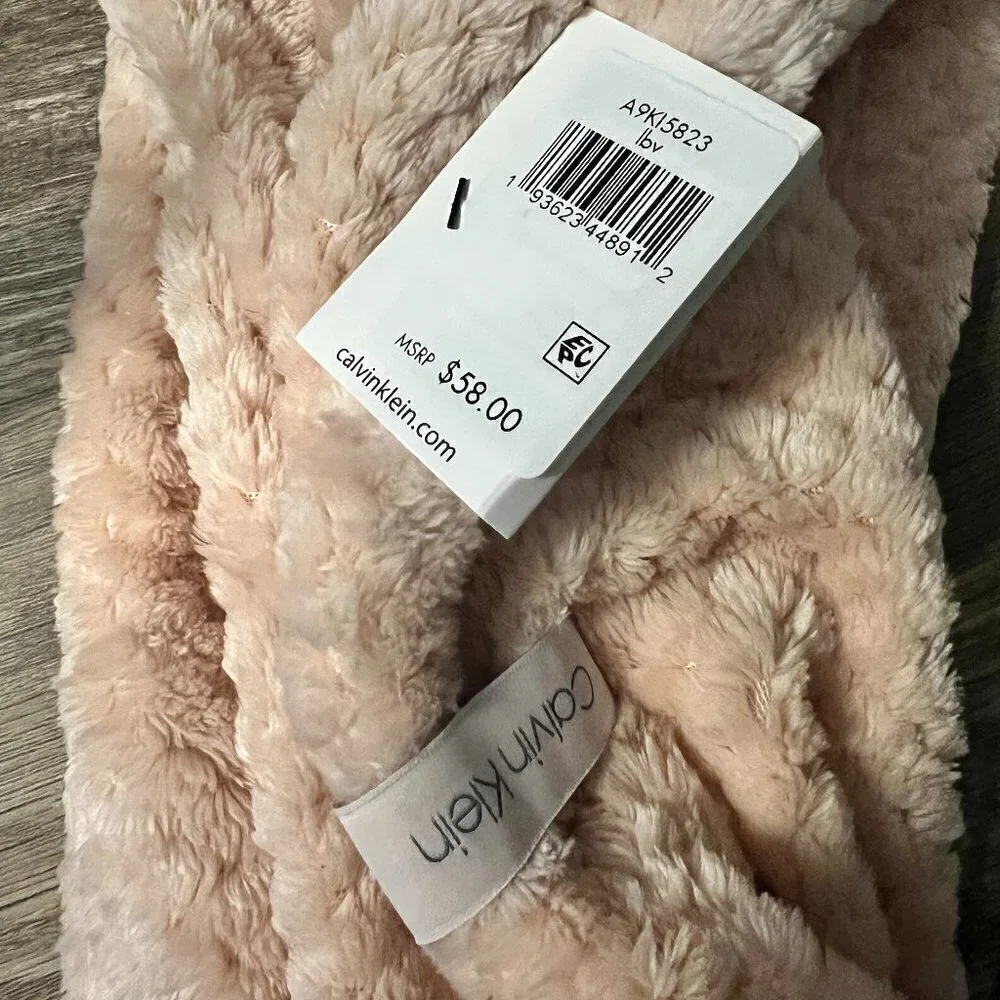 Calvin Klein Light Pink Infinity Scarf (very Soft)
